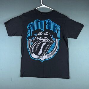Rolling Stones Black with Blue Graphic T-Shirt